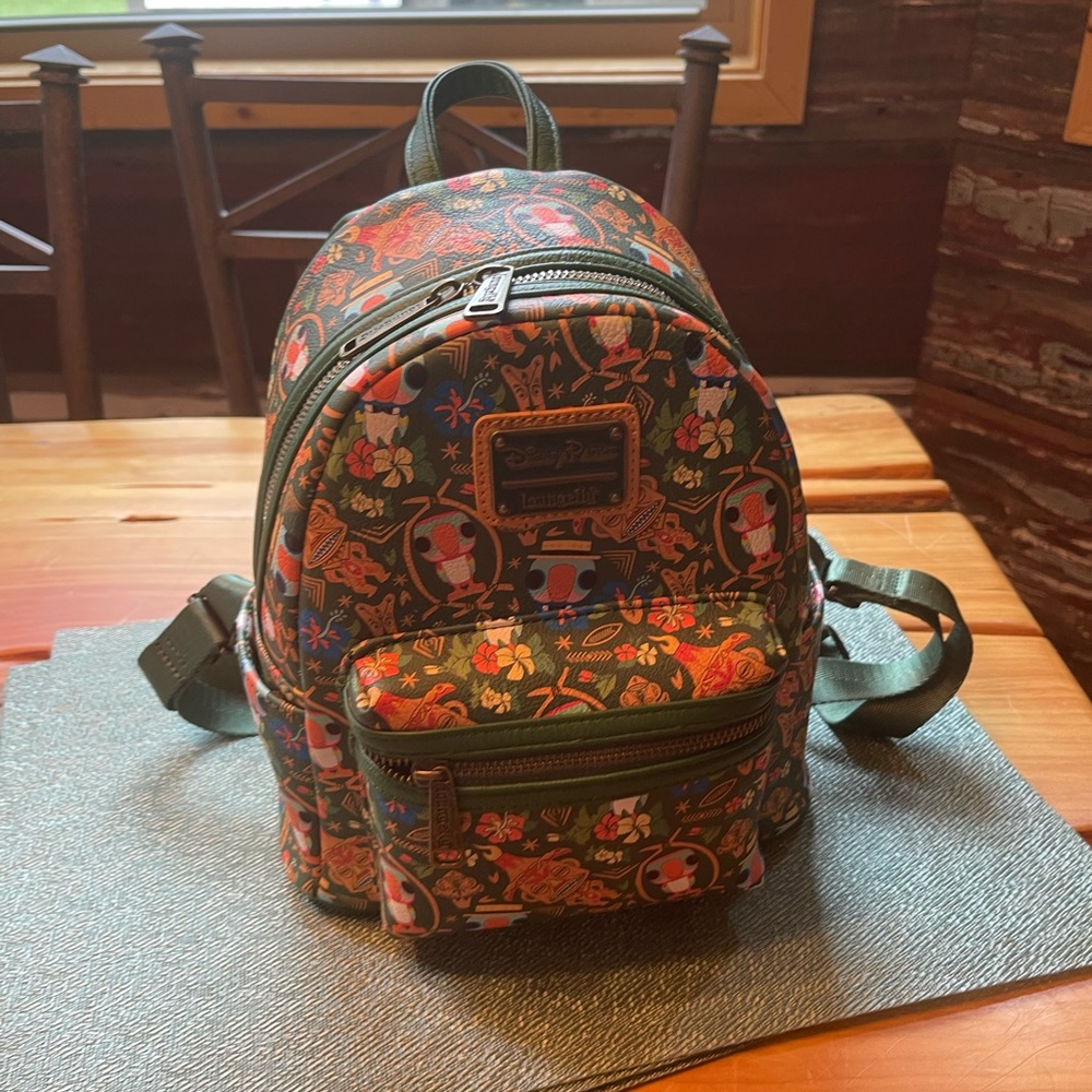 Disney Parks Loungefly Tiki Room Backpack.